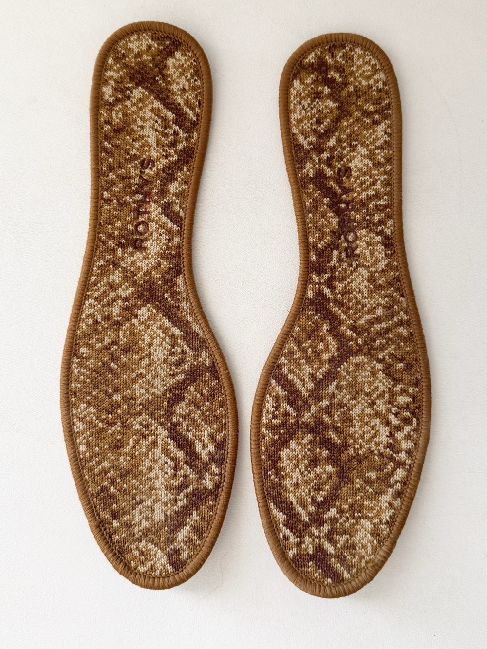Rothys The Loafer Bronze Python Snake Flat 11 Knit Metallic Animal Print Casual - Picture 8 of 10